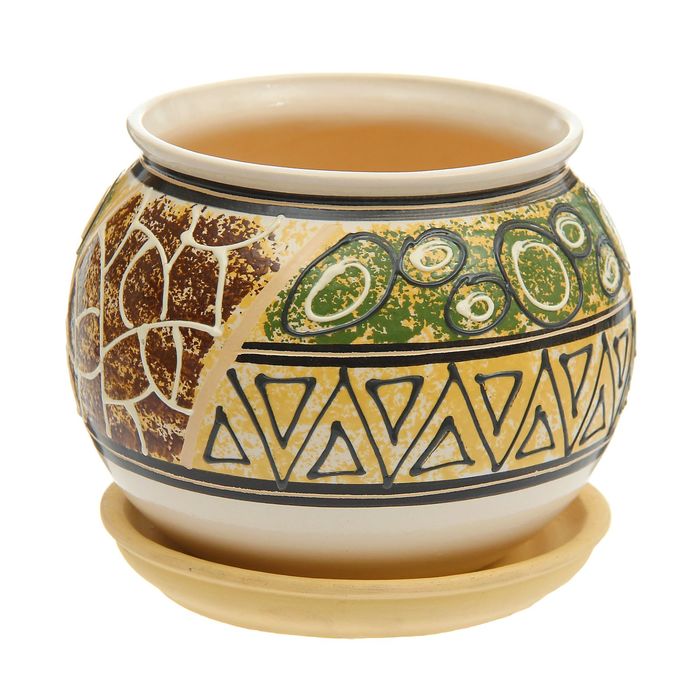 Кашпо "Манго" мозаика, микс 2,5 л