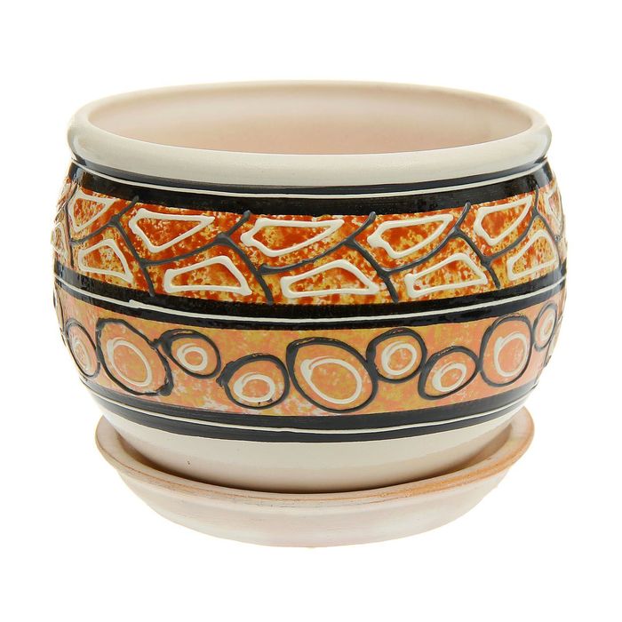 Кашпо "Ромашка" мозаика, микс 1 л