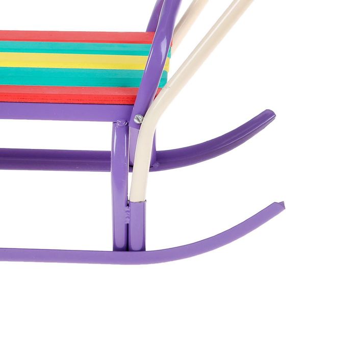 Санки «Вятка-4 в» с толкателем, цвет сиреневый