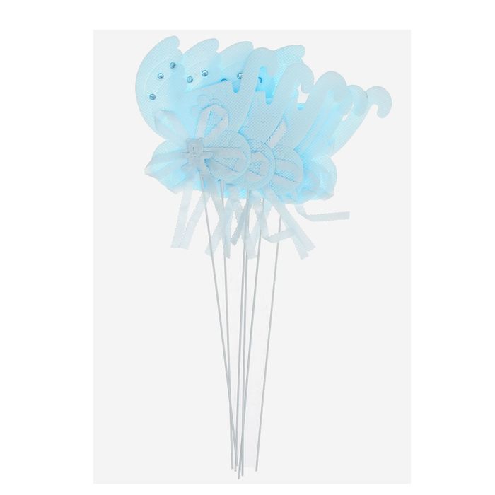 Топпер "Коляска", набор 6 шт., цвет голубой