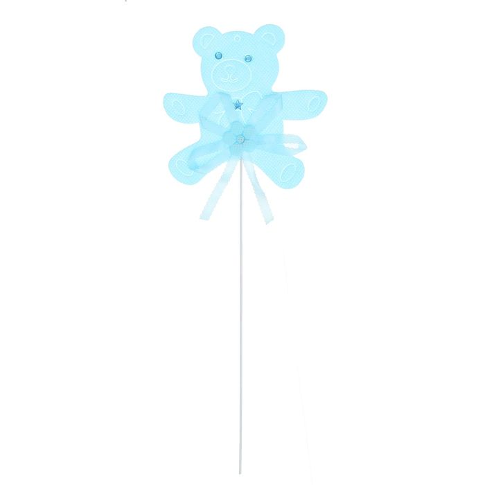 Топпер "Мишка", набор 6 шт., цвет голубой