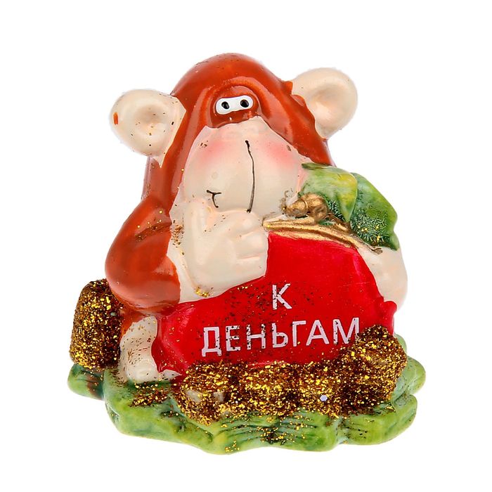 Сувенир "Герасим с кошельком — К деньгам"