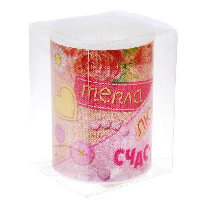 Светильник-свечка "Тепла, любви, счастья", 10 х 7,3 см