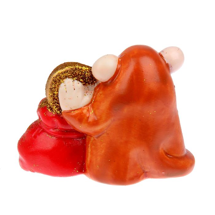 Сувенир "Герасим с рублем и мешком монеток — Успеха"