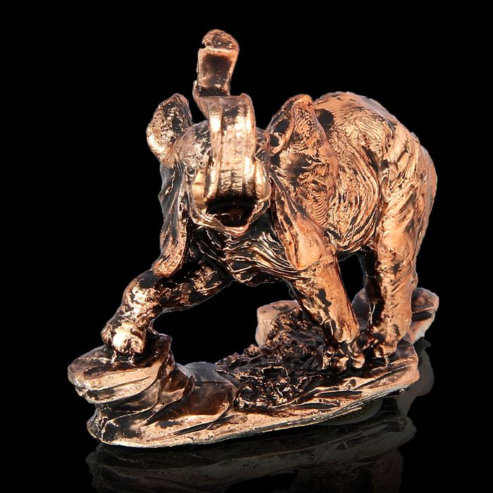 Сувенир "Слон с поднятым хоботом" бронза