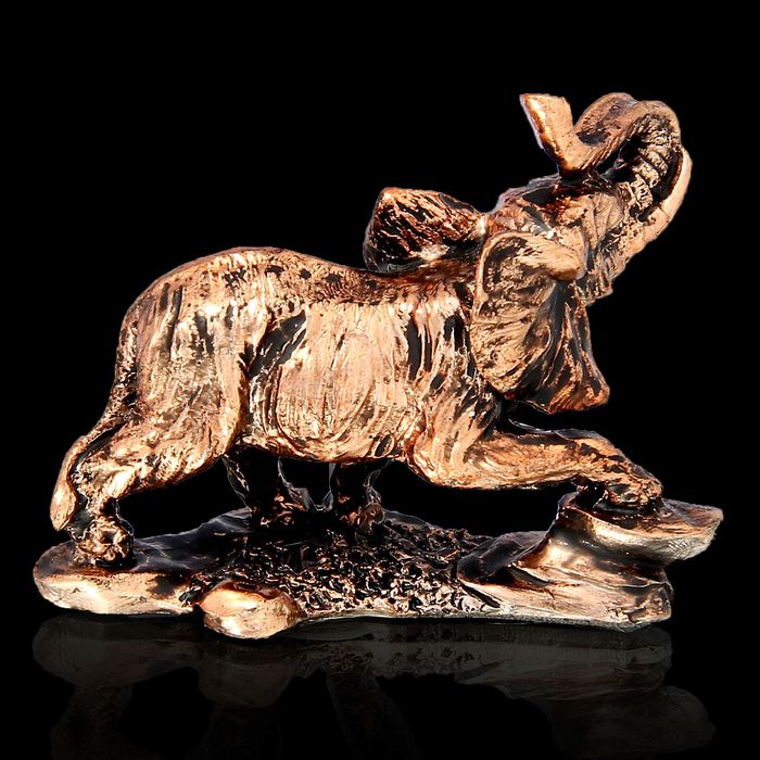 Сувенир "Слон с поднятым хоботом" бронза