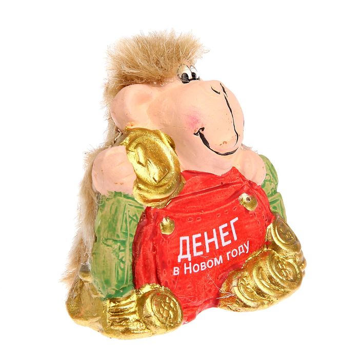 Сувенир "Мартышка меховая с кошельком"