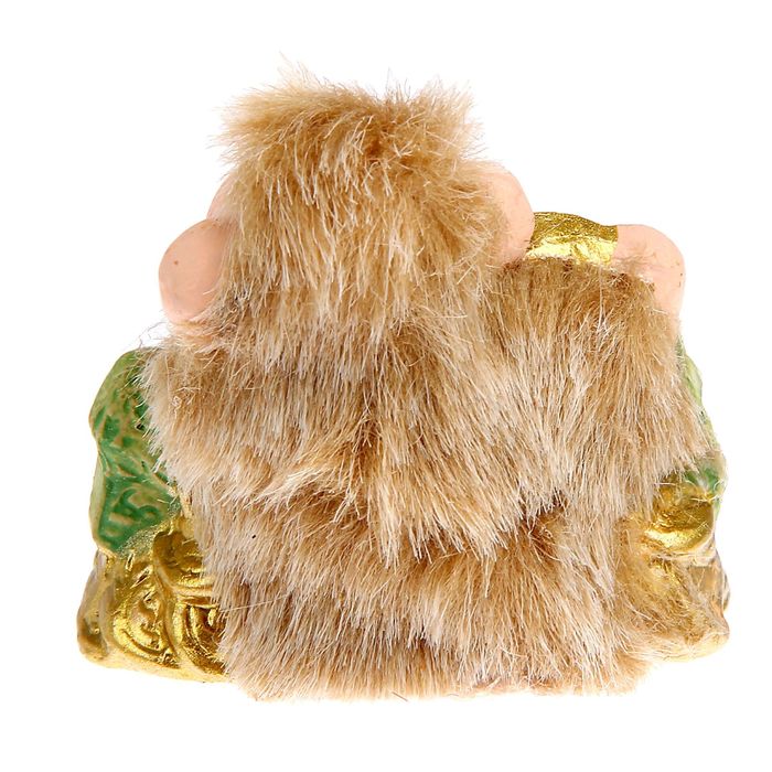 Сувенир "Мартышка меховая с кошельком"