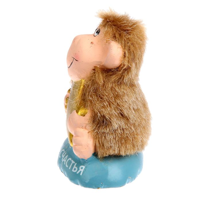Сувенир "Мартышка меховая со звёздочкой"