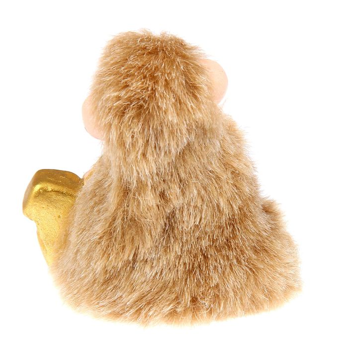 Сувенир "Мартышка меховая с подковой"