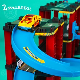 

Автотрек-парковка «Дино парк», с запуском, с 2 машинами, 2 в 1