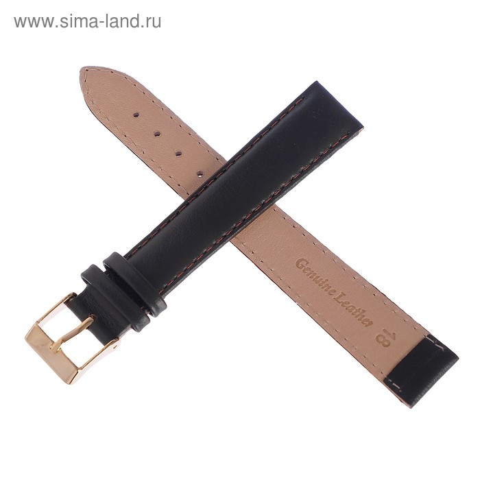 фото Ремешок для часов, мужской, 18 мм, коричневый, удлиненный straps