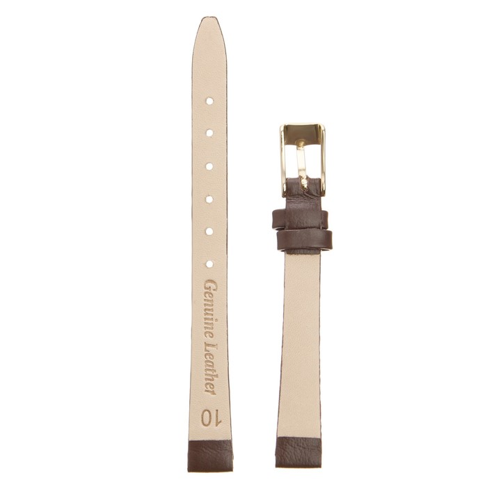 фото Ремешок для часов, женский, 10 мм, запряжник 65 мм, горт 105 мм, натуральная кожа straps