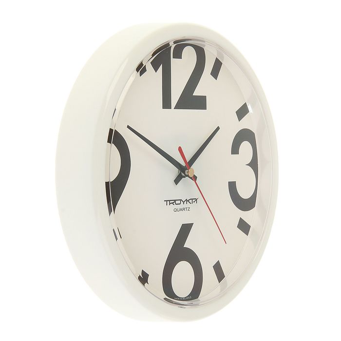 Часы настенные круглые "Габариты", d=23 см, белые