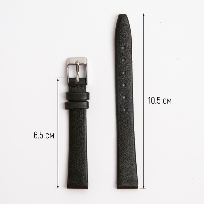 фото Ремешок для часов, женский, 12 мм, запряжник 65 мм, горт 105 мм, натуральная кожа straps