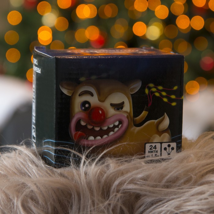 Гирлянда "Конский хвост (капля росы)" 24 нити по 1,5 м., LED-360-12V, контроллер 8 режимов, ЖЕЛТЫЙ