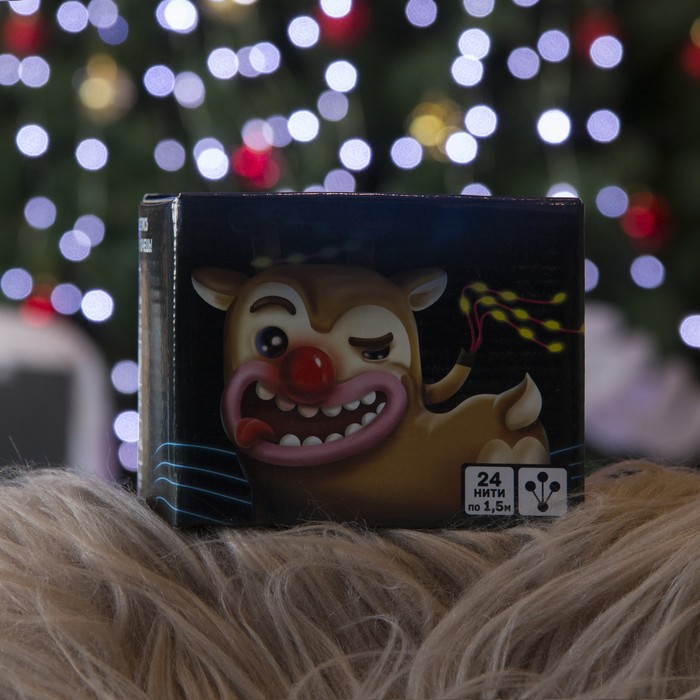 Гирлянда "Конский хвост (капля росы)" 24 нити по 1,5 м., LED-360-12V, контроллер 8 режимов, БЕЛЫЙ 1