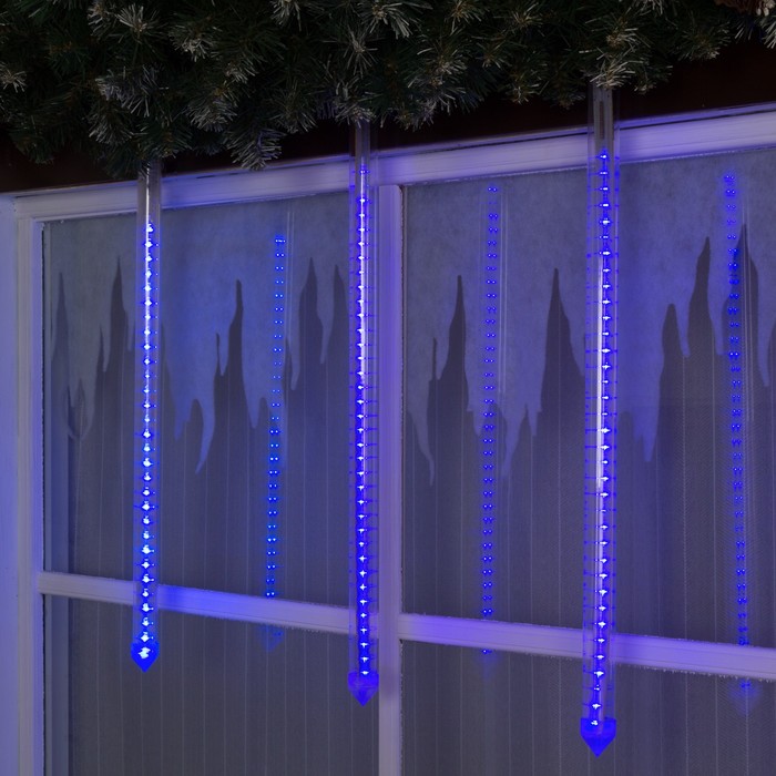 Светодиодная сосулька улич. УМС "Тающая" 0,5 м, d=3см. 2W LED-30-220V СИНИЙ