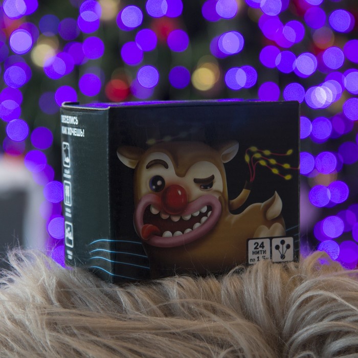 Гирлянда "Конский хвост (капля росы)" 24 нити по 1,5 м., LED-360-12V, контроллер 8 режимов, ФИОЛЕТ