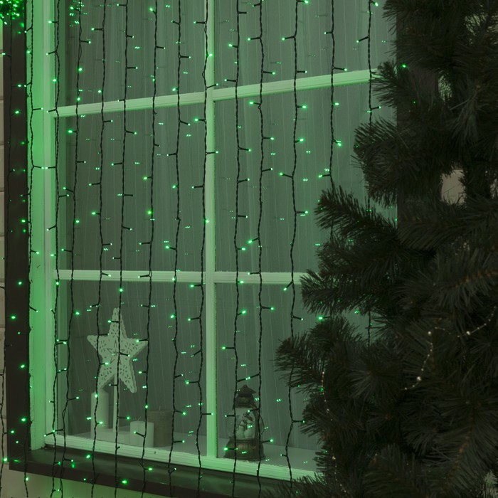 Гирлянда "Занавес" улич. УМС, Ш:2м, В:6м, Н.Т. 2W LED-1440/280-220V, БЕЗ контр. мерц ЗЕЛ