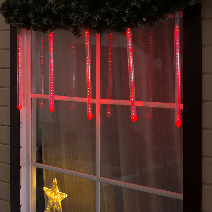 Светодиодная сосулька улич. УМС "Тающая" 0,5 м, d=3см. 2W LED-30-220V КРАСНЫЙ