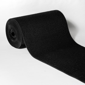 Покрытие ковровое щетинистое «Травка», 0,9×15 м, в рулоне, цвет чёрный