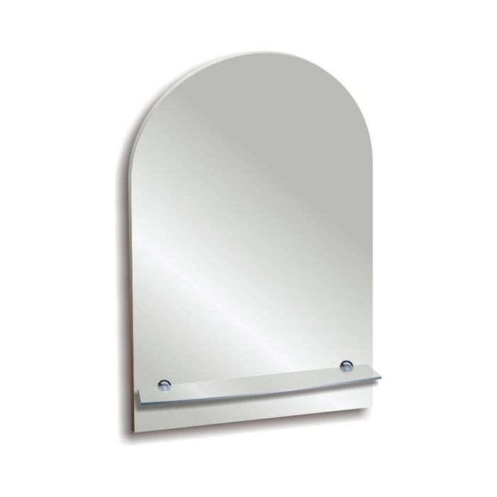 Зеркало настенное "Лидия" 51х58,5 см, с полочкой