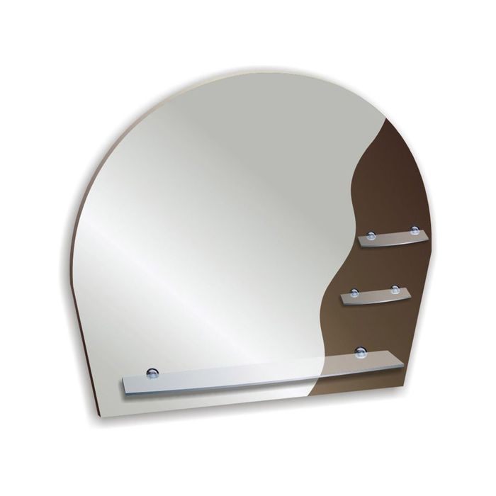 Зеркало настенное "Оазис" 53х68 см, с полочками