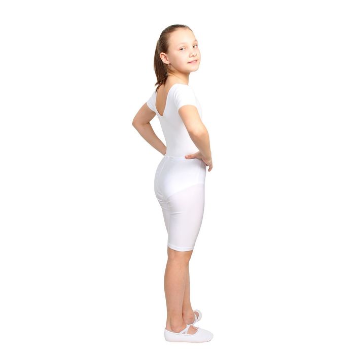 Велосипедки для гимнастики, размер 38, цвет белый