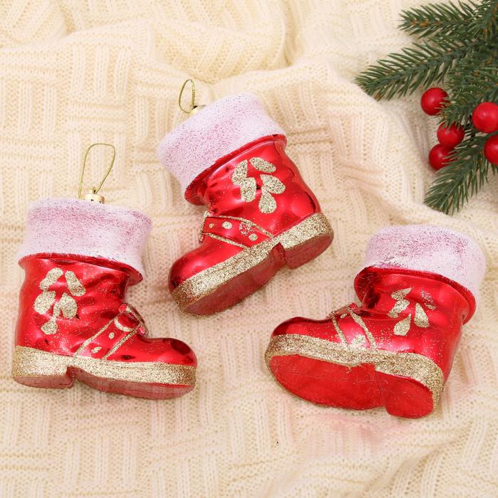 Ёлочные игрушки "Красный сапожок" (набор 3 шт.)