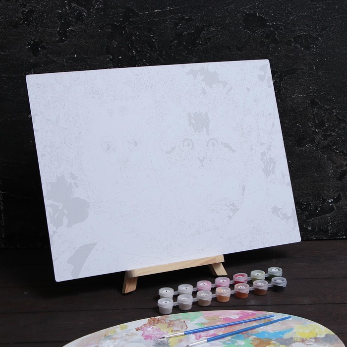 Роспись по номерам без подрамника "Котята", 30 х 40 см