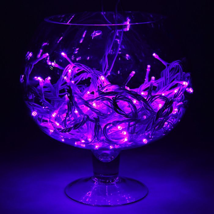 Гирлянда "Метраж" улич. УМС, Д: 10 м, Н.Б. 3W LED-100-220V, БЕЗ контр. ФИОЛЕТ