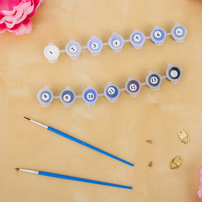 Роспись по номерам без подрамника "Тигр", 40 х 30 см