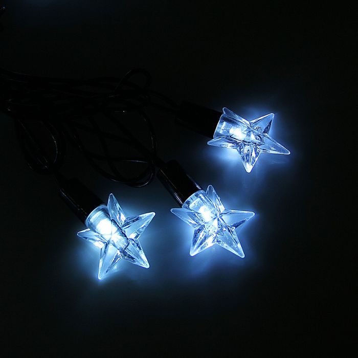 Гирлянда "Метраж" улич. с насад. "Звезда средняя" 5 м, Н.Т. LED-40-220V, контр. 8 р, БЕЛЫЙ