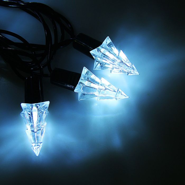 Гирлянда "Метраж" улич. с насад. "Елка маленькая" 5 м, Н.Т. LED-40-220V, контр. 8 р, БЕЛЫЙ