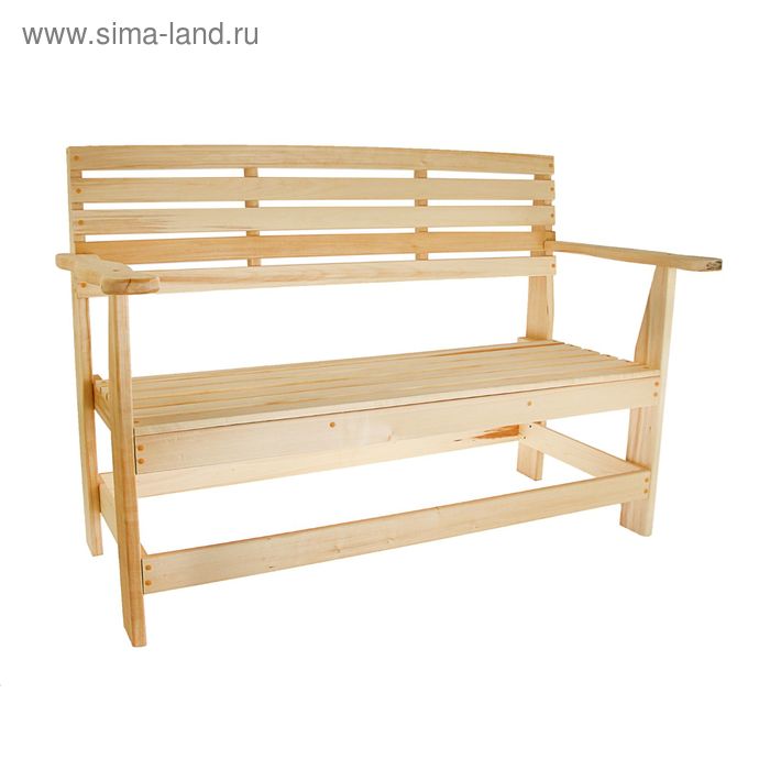 Скамейка с подлокотником, наличник 100×55×90см 