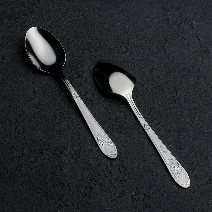 Ложка чайная 14,5 см "Узоры", толщина 1,8 мм