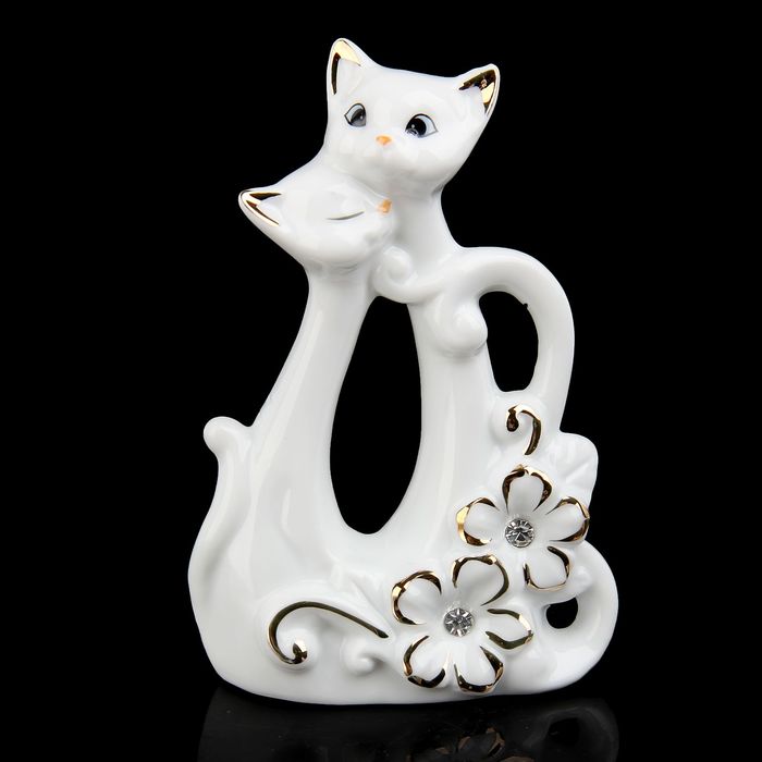 Сувенир "Две милые кошечки" со стразами