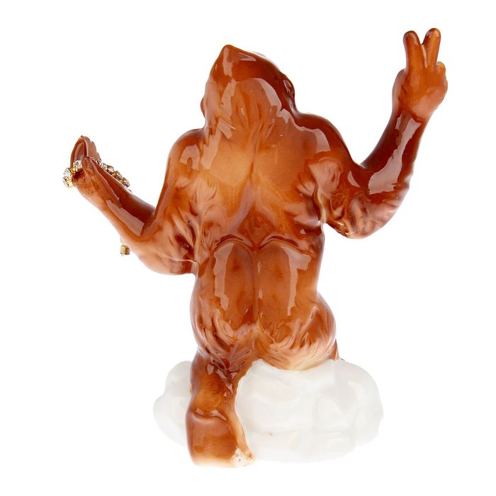 Сувенир "Шимпанзе хвастунишка" со стразами