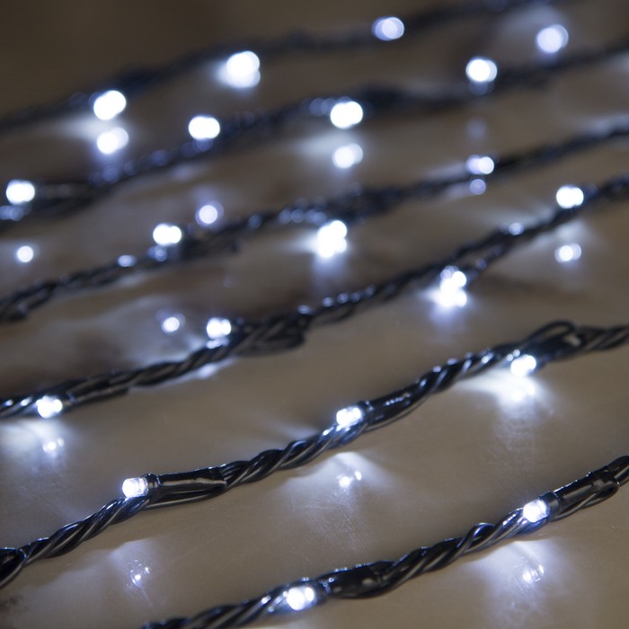Гирлянда "Дождь" улич. Ш:2 м, В:9 м, Н.Т. LED-2000-220V, контр. 8 р, БЕЛЫЙ