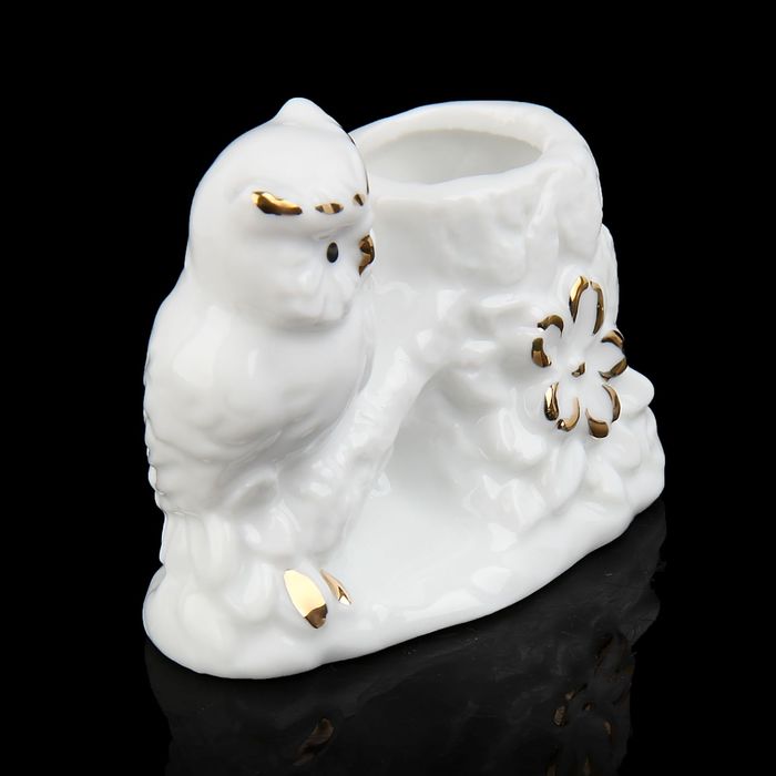 Сувенир "Сова у пенька - подставка под мелочи"