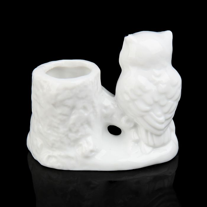 Сувенир "Сова у пенька - подставка под мелочи"