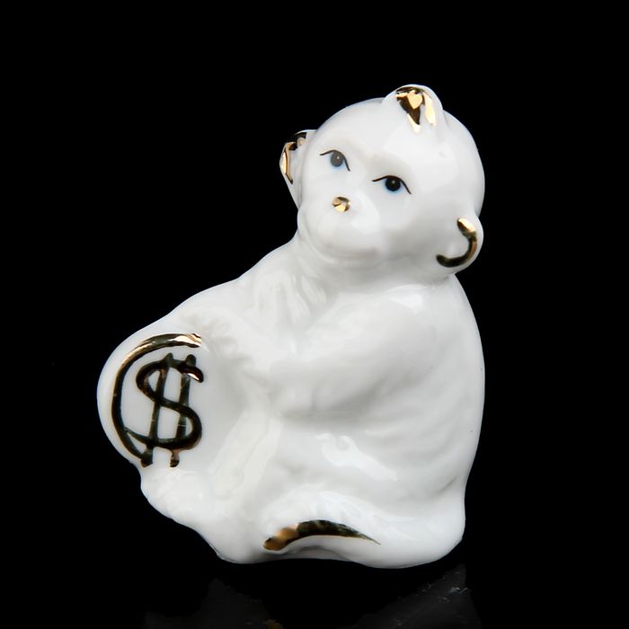 Сувенир "Обезьянка с монеткой"