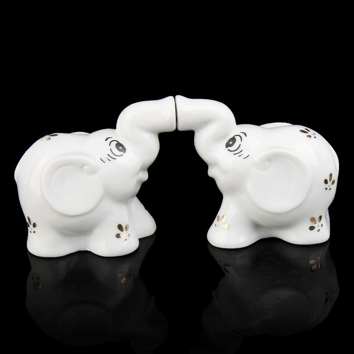 Сувенир "Поцелуйчик слоники" (набор 2 шт.)