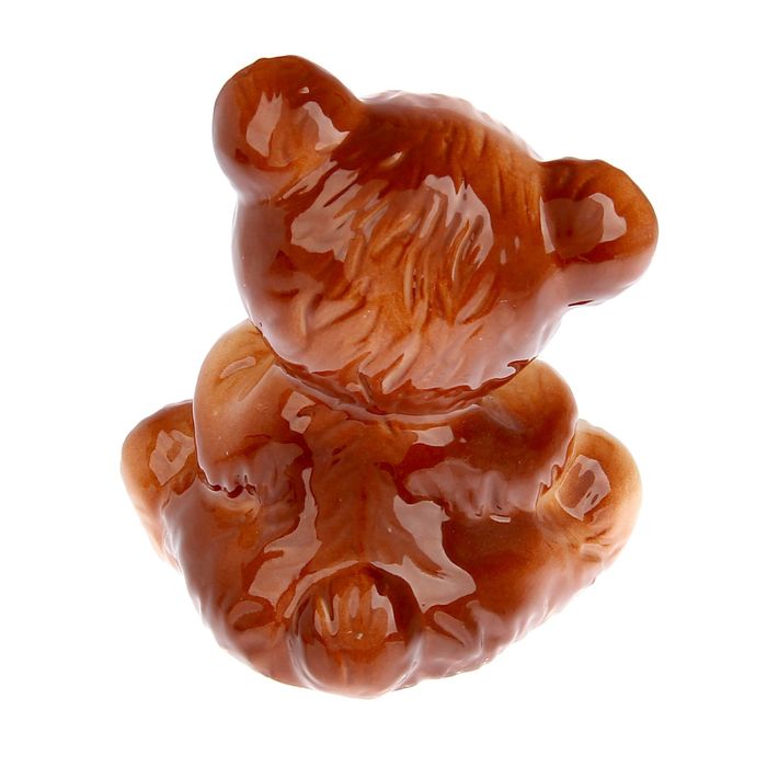 Сувенир "Бурый мишка с сердечком-подушкой" со стразами