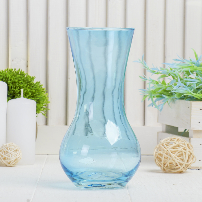 Ваза "Весна" голубая, 0,67 л