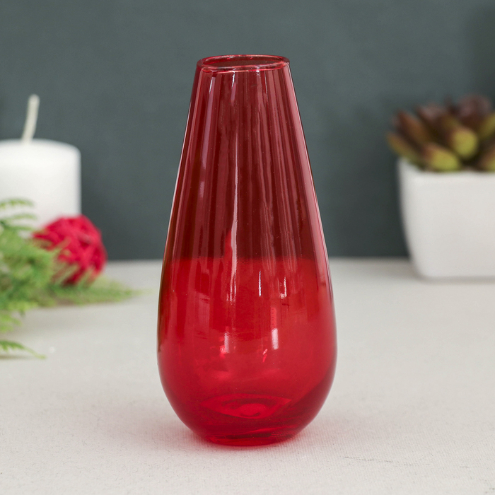 Ваза "Весна" красная, 0,14 л