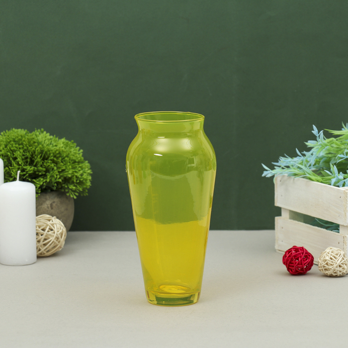 Ваза "Весна" большая 0,65 л жёлтая
