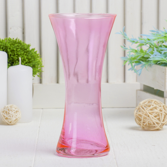 Ваза "Весна" розовая, 0,38 л