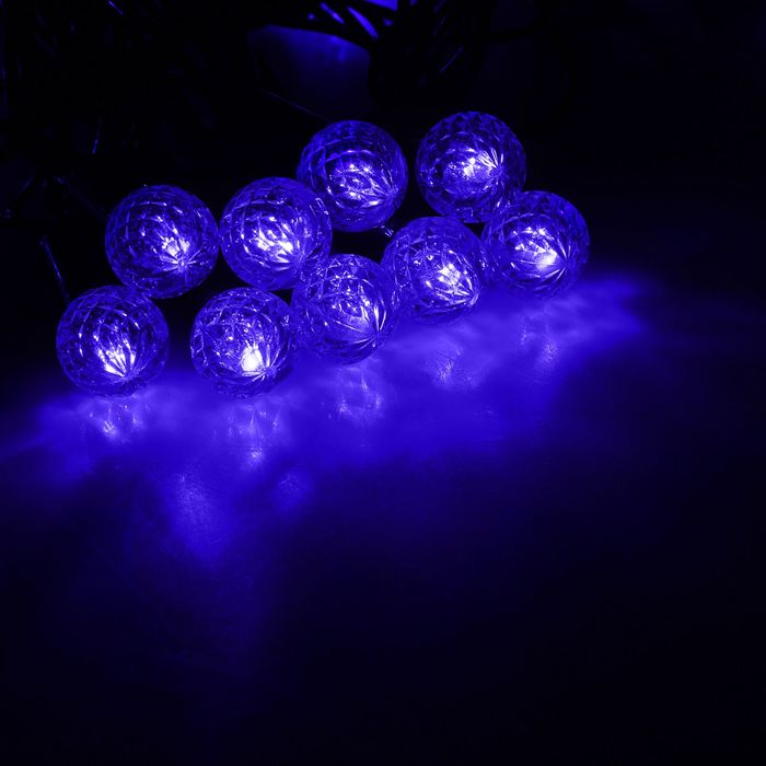 Гирлянда "Метраж" улич. с насад. "Фонарик" 5 м, Н.Т. LED-40-220V, контр. 8 р, СИНИЙ